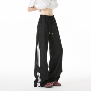 抖音品质扎染条纹拼接设计潮流百搭休闲裤B315-K25469-特p35控68图片
