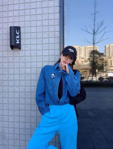 2021年春季牛仔衬衫新品，女装衬衫，尚映