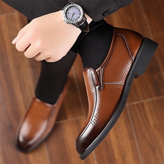 X4946-p145皮鞋男夏季镂空男鞋透气一脚蹬男乐福鞋潮休闲皮鞋，男鞋皮鞋，星座1407-3