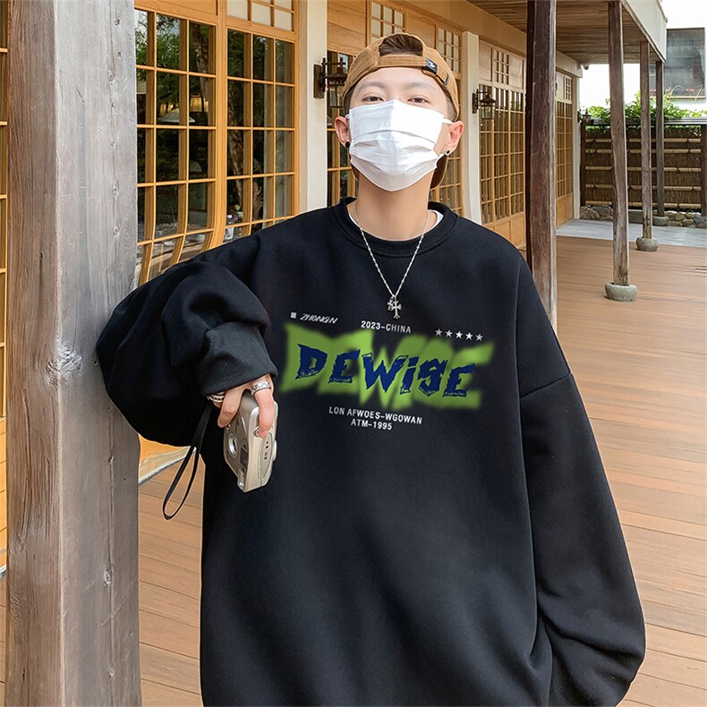 直播360克重磅美式印花卫衣Y205特P28同步供应华棉品质P38特,男装卫衣,电商A486