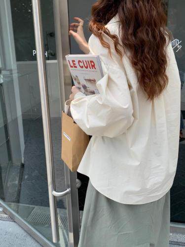 小设计感衬衣搭配半裙别具一格的美，女装半身裙，SPARKS OF FIRE