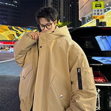 堆堆袖棉衣男冬季新款港风宽松连帽棉服学生面包服MF9006-P95，男装棉衣，星座214-3