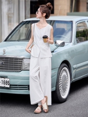 2879时尚气质无袖两件套装，女装套装/套裙，罗得堡