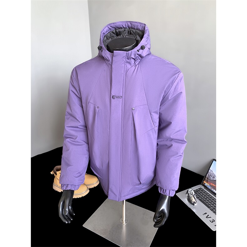 冬季冲锋棉衣男加厚加棉户外棉服棉袄连帽刺绣潮A266-MY8011-P75图片