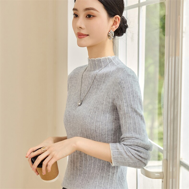 2025年秋季女士时尚舒适长袖新款,女装羊绒衫,仙姿羊绒