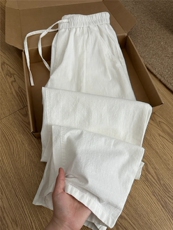 竹节棉褶皱棉麻休闲裤1302-8896-P65控98成分100棉，男装休闲裤，星座1302