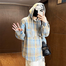 高街宽松休闲衬衫潮流百搭上衣A086-SY6295-P52，男装衬衫，电商基地A086