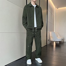 38568-P118大码控238秋季美式大码休闲套装，男装休闲套装，星座209