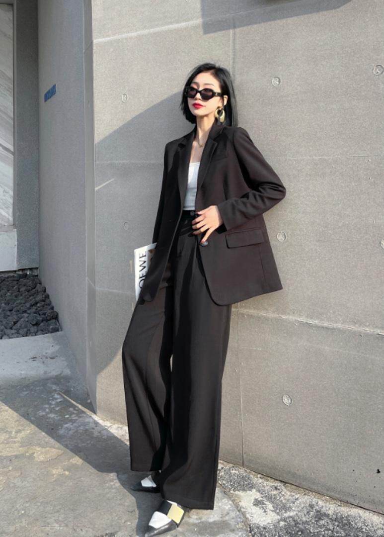 【现货】春装新款纯色休闲时尚西装，女装西装，名怡