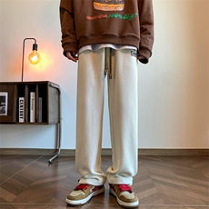2024冬款百搭宽松束脚运动九分潮牌休闲卫裤313A-1-NK75-P60控78，男装休闲裤，星座808A-1