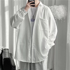 灯芯绒衬衫男长袖春秋港风日系潮流衬衣C8026P40，男装衬衫，星座1116-2