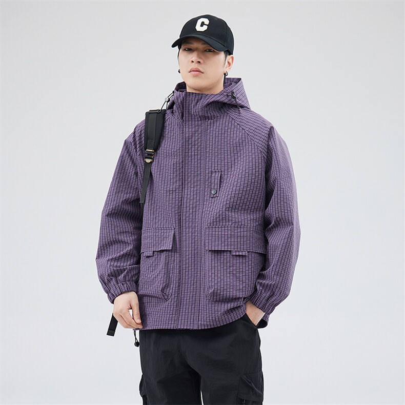 秋季户外连帽夹克男外套男女同款DSA157B-JK7811-P75图片