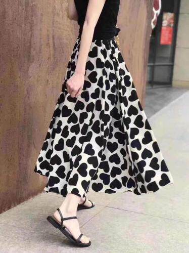 爱心七彩半裙，女装半身裙，昕叶良品