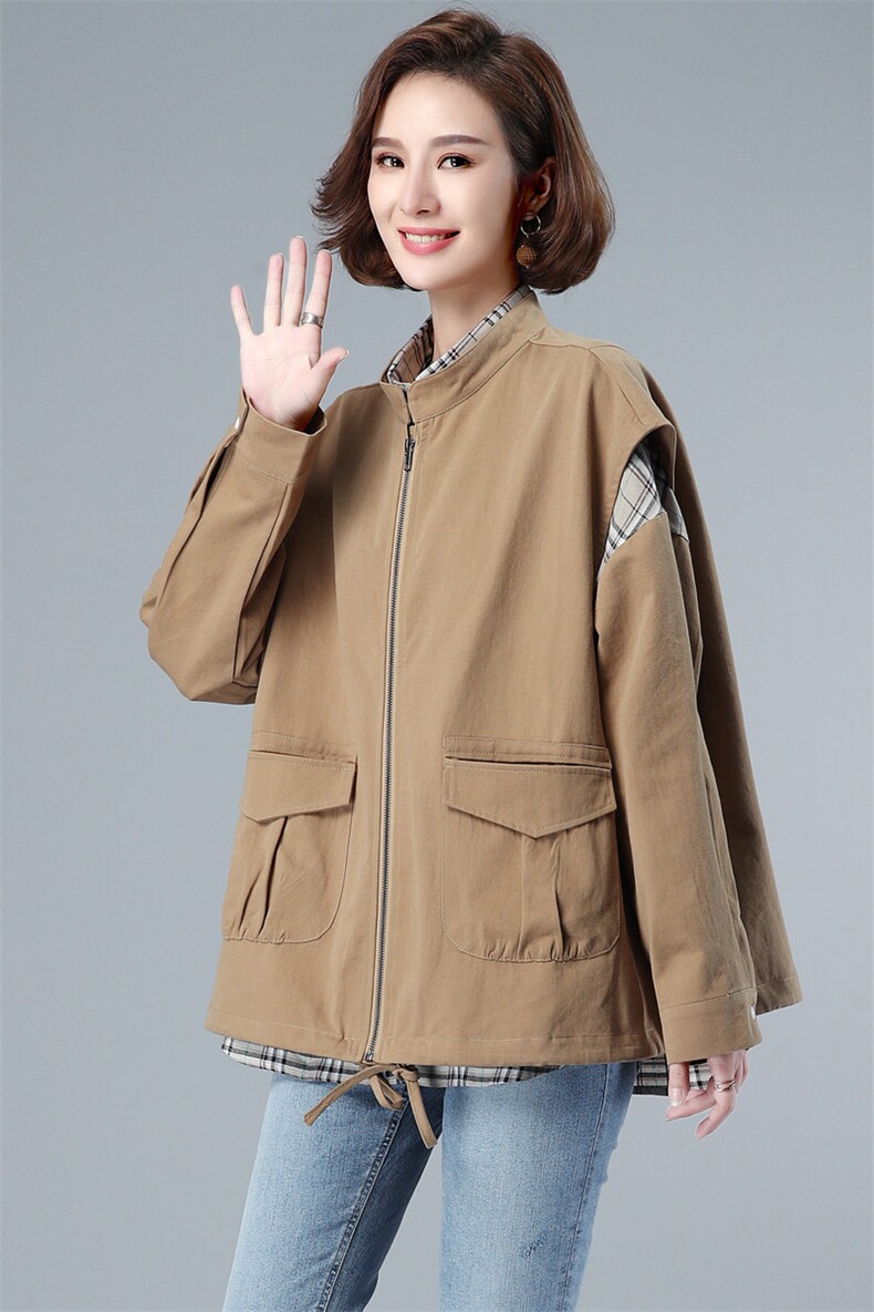 2021春秋装新款时尚宽松上衣两件套,女装套装/套裙,奕阳依阁