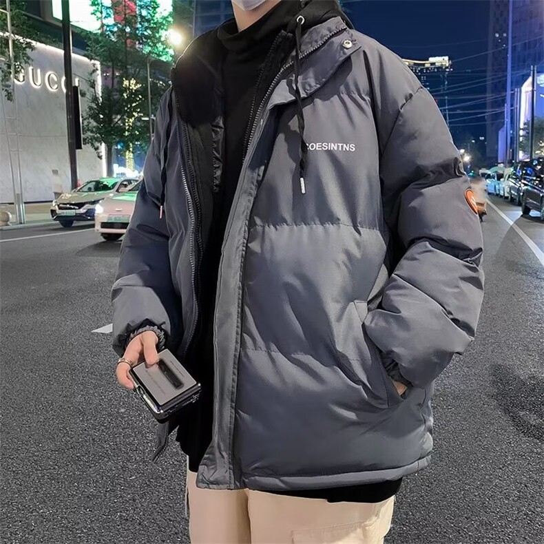 羽绒棉服棉袄子男士冬季新款加绒加厚假两件棉衣外套男 MY8088图片