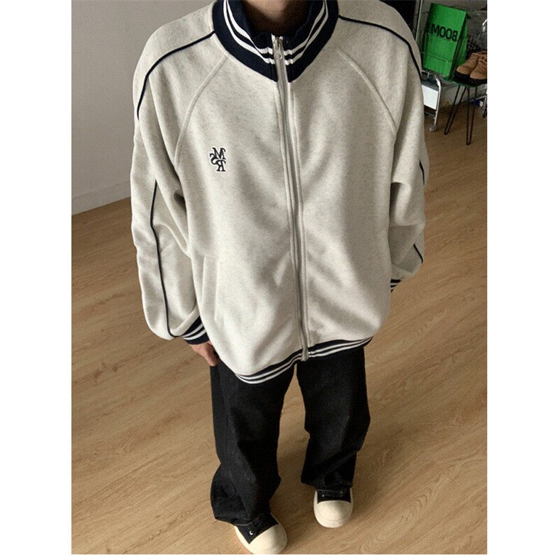 【有货】DB646-P55刺绣松弛感棒球服男女早秋外套宽松学院风夹克,男装夹克,星座603-2