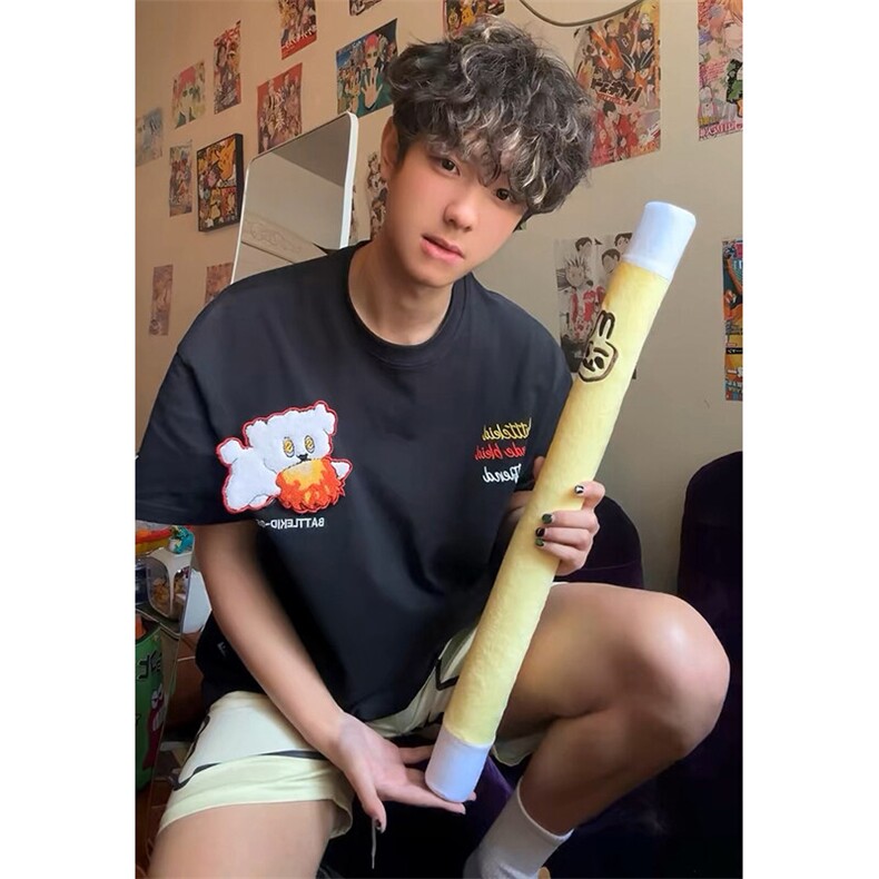万针全刺绣工艺抖音得物高品质260克重磅纯棉双纱美式高街短袖T恤,男装T恤,电商A486
