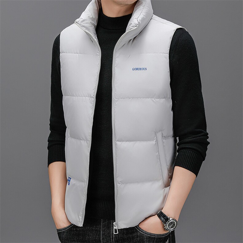 BZW2216钱塘2020-2百搭时尚休闲冬季厚款中年男士羽绒服马甲P155,男装羽绒服,钱塘207-2