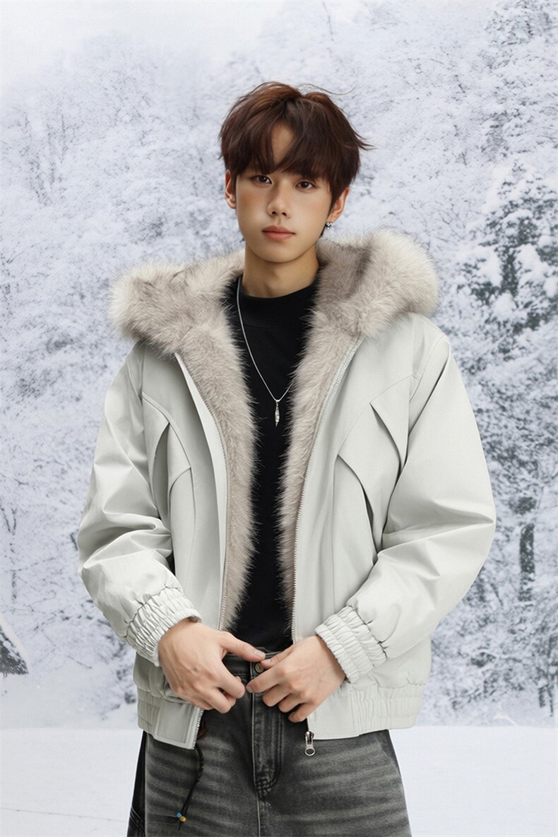雪景冬季新品美式工装夹克棉服男座山雕加绒外套-A2332P105,男装夹克,电商B241