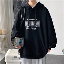 ！2023春季新款男士连帽卫衣百搭字母印花长袖上衣WY251P38图片