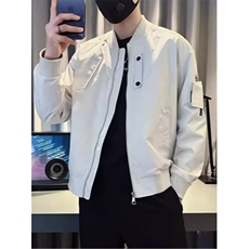 高端痞帅夹克外套男士春秋冬季2025新款休闲棒球服男款JA207，男装夹克，星座1116A（原606A-3）