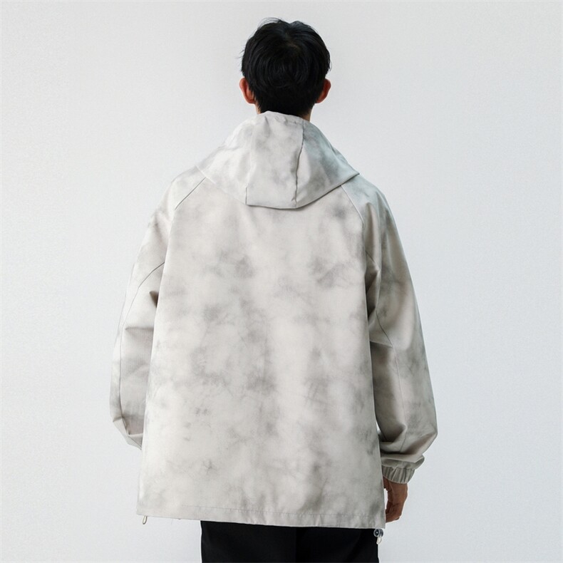 美式复古冲锋衣外套春季潮牌宽松休闲机车服夹克A406JK6005P78,男装夹克,星座309（原A406）