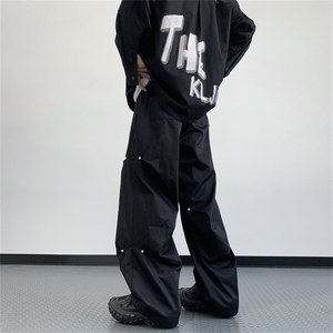 K261-P41美式潮牌设计感堆堆裤图片