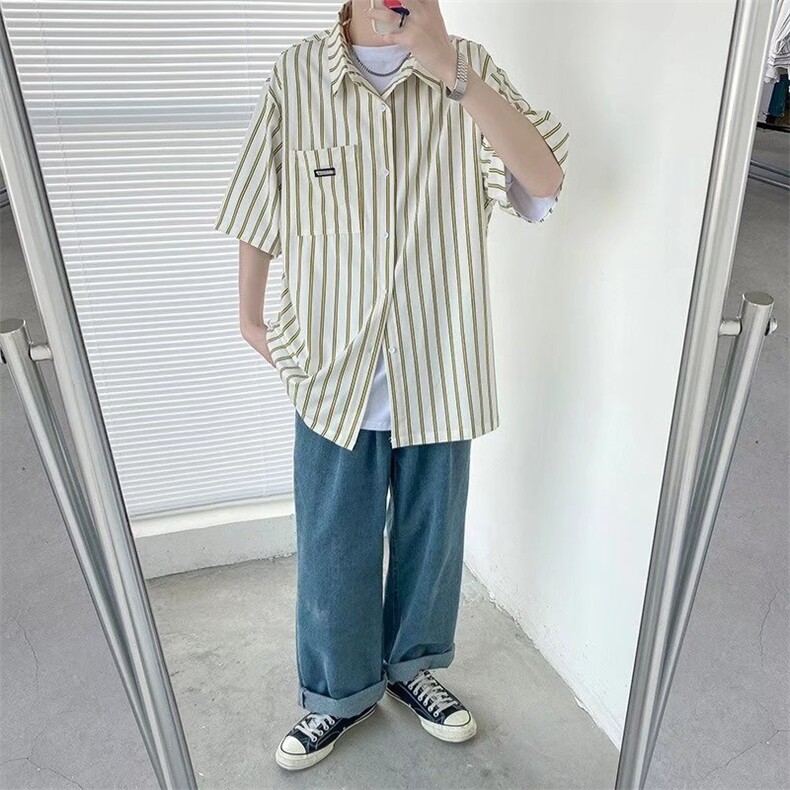 男春秋情侣宽松休闲衬衣XC28P28,男装衬衫,星座1116-2