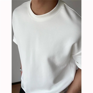 240克全棉双纱光板短袖纯色特价T恤打底衫Y2235-特P14-4XL5XL+1,四十岁 女人冬天上衣服搭配图片