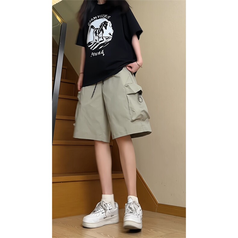 主推工装短裤情侣宽松户外防水速干五分裤K836特P35控55,男装牛仔裤,电商A309