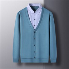 D66232钱塘2020-2中年男士假2件春秋新款白色时尚T恤主推款P72，男装T恤，钱塘207-2
