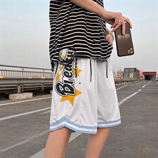 2022新款星星印花短裤男女同款运动裤嘻哈五分裤GK26P24，男装休闲裤，星座1116-2