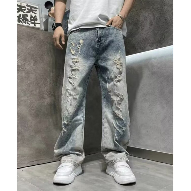 简约牛仔裤气质时尚流行文艺原宿新款潮流日系百搭N6505,男装牛仔裤,星座1116A（原606A-3）