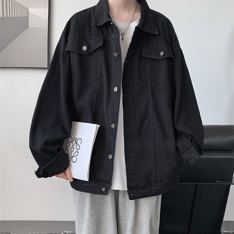 牛仔夹克男大码牛仔外套男茄克NJ77335-P60,男装夹克,电商A040