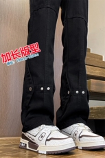加长版裤子男高个子春秋微喇牛仔裤185cm110直筒KZ015P60加绒P70，男装牛仔裤，电商B312