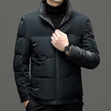 羽绒服男士新款秋冬季宽松休闲中青年保暖立领外套FF2802-P245，男装羽绒服，星座1105-3