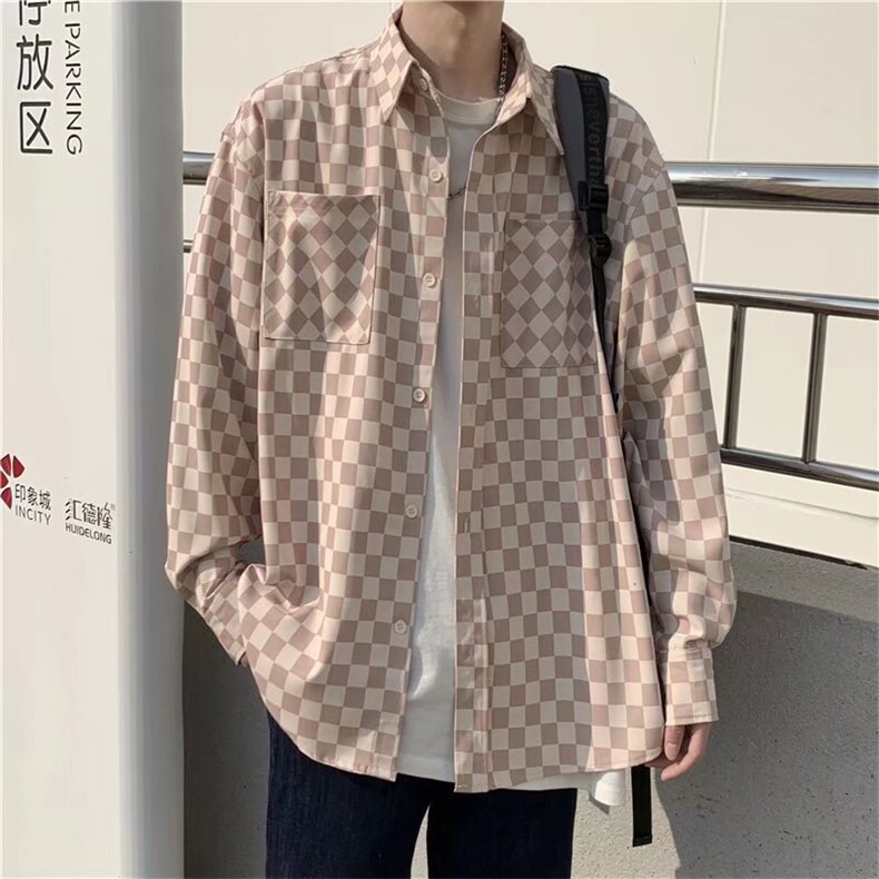 长袖衬衫春款男港风潮流C740P32,男装衬衫,星座1116-2