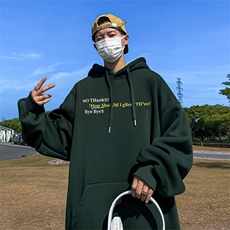 抖音得物供货可提供视频春装重磅美式宽松连帽卫衣DL2451，男装卫衣，电商A486-1