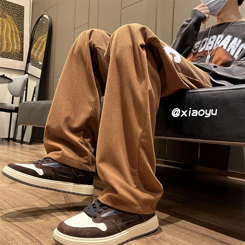 XZ616秋季新款灯芯绒C字母休闲长裤TY410P55控68,男装休闲裤,星座512A（原616）