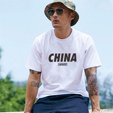 纯棉2026夏季新款CHINA印花圆领短袖T恤打底衫男1210-2-9918-P15，男装T恤，星座1816-2（原1210–2）