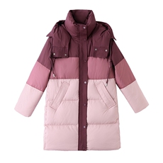 时尚显瘦中长款羽绒服女士保暖百搭冬季外套高端品质优雅气质，女装羽绒服，天丽