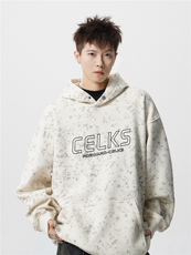 秋季扎染重磅420克连帽卫衣男B219A-ZL2501-P65加绒P70控98，男装卫衣，电商B219A