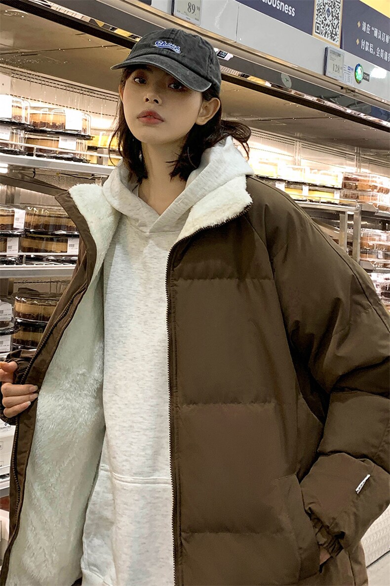 冬上新学生加棉加厚棉服潮中性风宽松立领棉衣外套男女8801-P65,男装棉衣,电商A441-1