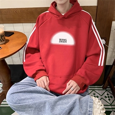 美式三杠条纹复连帽卫衣秋冬男女宽松长袖SWY2474-P55控8850棉，男装卫衣，电商B370