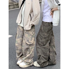 【网图有货】美式复古迷彩工装裤男女降落伞兵裤子MCK01CC-特P50，男装工装外套，星座1007（原301D）