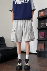 8XL-M特大码冰丝短裤男五分裤褶皱休闲裤工装中裤DK1504P45控68，男装牛仔裤，电商D206-1