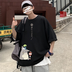 Q11152-P30 春夏季七分袖t恤男大码五分袖男短袖中袖图片
