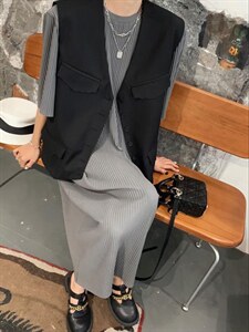 短袖马甲套装,女装马甲,荷琦美好