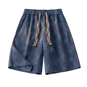 短裤男士夏季宽松休闲运动短裤薄款透气五分短卫裤针织运动裤
