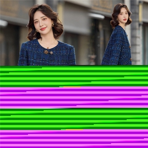 2025年冬季新款粗花呢亮丝小香风外套图片